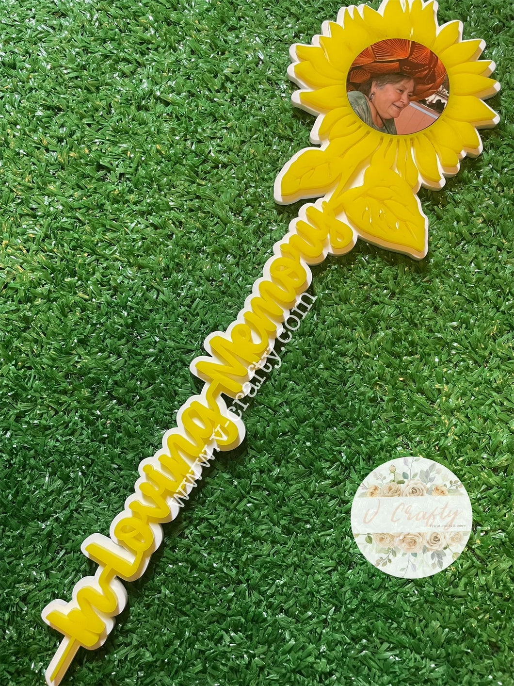 In Loving Memory Sunflower Magnet